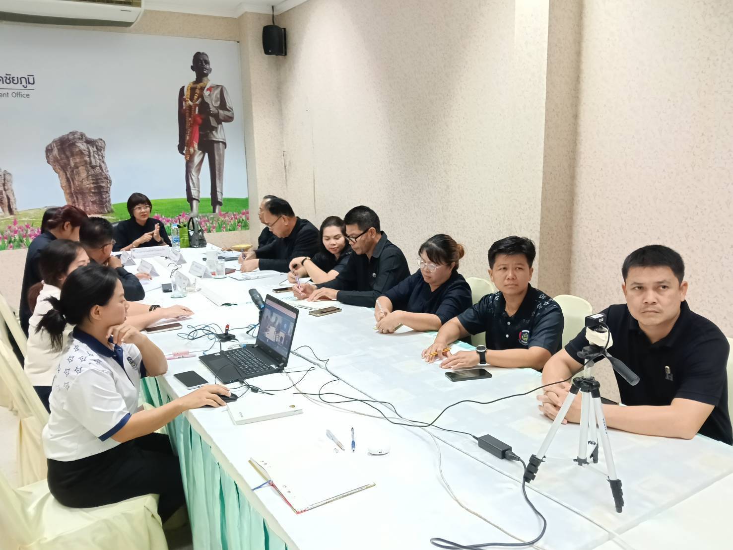 พช.ชัยภูมิ เตรียมความพร้อมรับการลงพื้นที่ ของรัฐมนตรีประจำสำนักนายกรัฐมนตรี พื้นที่จังหวัดชัยภูมิ